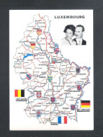 LUXEMBOURG - LE GRAND-DUCHE  DE LUXEMBOURG AVEC LES ARMES DE SES 12 CANTONS (L 002) - Famille Grand-Ducale