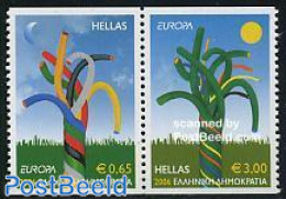 Greece 2006 Europa 2v From Booklet, Mint NH, History - Europa (cept) - Unused Stamps