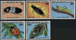 Mali 1978 Insects 5v, Mint NH, Nature - Insects - Malí (1959-...)
