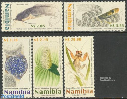Namibia 2003 Recent Biological Discoveries 5v, Mint NH, Nature - Animals (others & Mixed) - Fish - Flowers & Plants - .. - Vissen
