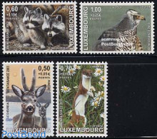 Luxemburg 2003 Animals 4v, Mint NH, Nature - Animals (others & Mixed) - Birds - Birds Of Prey - Deer - Nuevos