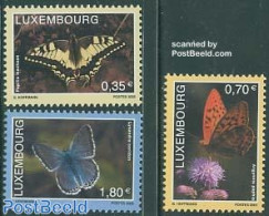 Luxemburg 2005 Butterflies 3v, Mint NH, Nature - Butterflies - Unused Stamps