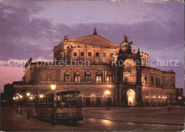 72550404 Dresden Semper Opernhaus Nachtaufnahme Dresden Elbe - Dresden