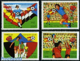 Yemen, South 1982 World Cup Football 4v, Mint NH, Sport - Football - Other & Unclassified