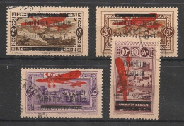 GRAND LIBAN - 1928 - Poste Aérienne PA N°YT. 25 à 28 - Série Complète - Oblitéré / Used - Usados