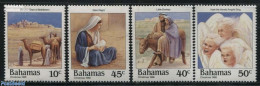 Bahamas 1988 Christmas 4v, Mint NH, Nature - Performance Art - Religion - Animals (others & Mixed) - Camels - Music - .. - Musik