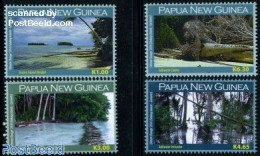 Papua New Guinea 2010 Climate Change 4v, Mint NH, Nature - Environment - Trees & Forests - Milieubescherming & Klimaat