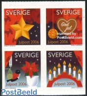 Sweden 2006 Christmas 4v S-a, Mint NH, Nature - Religion - Birds - Christmas - Nuovi