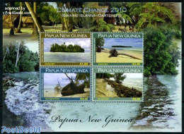 Papua New Guinea 2010 Climate Changes 4v M/s, Mint NH, Nature - Environment - Trees & Forests - Milieubescherming & Klimaat