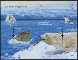 Portugal 2008 Int. Polar Year S/s, Mint NH, Nature - Science - Animals (others & Mixed) - Bears - Sea Mammals - The Ar.. - Neufs