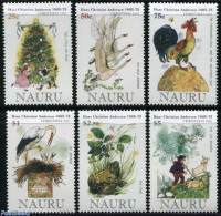 Nauru 2005 Christmas 6v, Andersen, Mint NH, Nature - Religion - Birds - Cattle - Frogs & Toads - Poultry - Christmas -.. - Noël