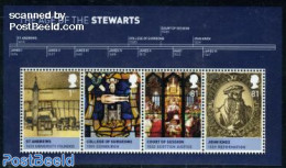 Great Britain 2010 The Age Of The Stuarts S/s, Mint NH, History - Kings & Queens (Royalty) - Art - Stained Glass And W.. - Neufs