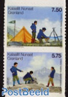Greenland 2007 Europa, Scouting 2v S-a (from Booklet), Mint NH, History - Sport - Europa (cept) - Scouting - Neufs