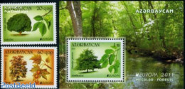 Azerbaijan 2011 Forests 2v+s/s, Mint NH, History - Nature - Europa (cept) - Trees & Forests - Rotary, Lions Club