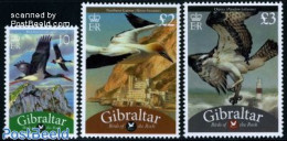 Gibraltar 2009 Definitives, Birds 3v, Mint NH, Nature - Various - Birds - Birds Of Prey - Lighthouses & Safety At Sea - Fari
