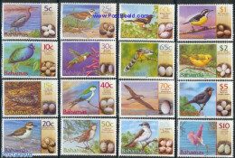 Bahamas 2001 Birds & Eggs 16v (with Year 2001), Mint NH, Nature - Birds - Other & Unclassified