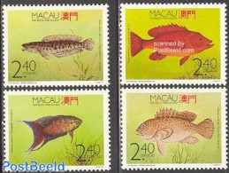 Macao 1990 Fish 4v, Mint NH, Nature - Fish - Nuevos