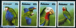 Bahamas 1990 Parrots 4v, Mint NH, Nature - Birds - Parrots - Other & Unclassified