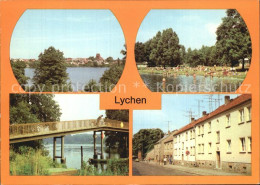 72550326 Lychen Stadtsee Strandbad Grosser Lychensee Fussgaengerbruecke Lychen - Lychen
