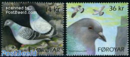 Faroe Islands 2009 Pigeons 2v, Mint NH, Nature - Birds - Other & Unclassified