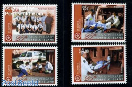 Norfolk Island 2008 St John Ambulance 4v, Mint NH, Health - Transport - Health - St John - Automobiles - Christianisme