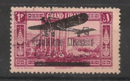 GRAND LIBAN - 1928-30 - Poste Aérienne PA N°YT. 30 - Avion 1pi Rose-lilas - Oblitéré / Used - Oblitérés
