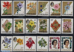 Cook Islands 1967 Definitives 18v, Normal Paper, Mint NH, Nature - Flowers & Plants - Autres & Non Classés
