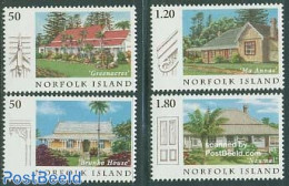 Norfolk Island 2005 Old Houses 4v, Mint NH, Art - Architecture - Autres & Non Classés