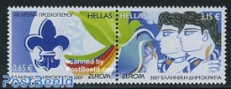 Greece 2007 Europa, Scouting 2v [:], Mint NH, History - Sport - Europa (cept) - Scouting - Neufs