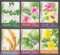 Norfolk Island 2002 Flowers 6v, Mint NH, Nature - Flowers & Plants - Other & Unclassified