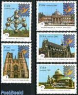 Cuba 2001 Belgica 2001 5v, Mint NH, Religion - Churches, Temples, Mosques, Synagogues - Philately - Neufs