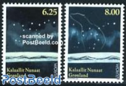 Greenland 2009 Europa, Astronomy 2v, Mint NH, History - Nature - Science - Europa (cept) - Bears - Astronomy - Unused Stamps