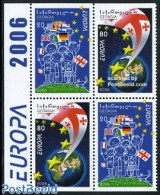 Georgia 2006 Europa Integration 4v From Booklet, Mint NH, History - Various - Europa (cept) - Flags - Globes - Géographie