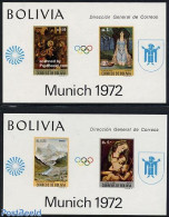 Bolivia 1972 Paintings 2 S/s, Mint NH, Art - Paintings - Bolivien