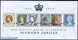 Great Britain 2012 Elizabeth II Diamond Jubilee S/s, Mint NH, History - Kings & Queens (Royalty) - Nuevos