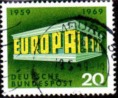 RFA Poste Obl Yv: 446/447 Europa Cept Temple (cachet Rond) - Usados