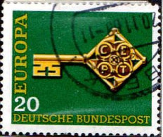RFA Poste Obl Yv: 423/424 Europa Cept Clés (TB Cachet Rond) - Used Stamps