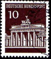 RFA Poste Obl Yv: 368/371A Porte De Brandenburg Berlin (Beau Cachet Rond) - Gebraucht