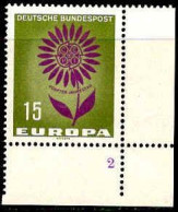 RFA Poste N** Yv: 313/314 Europa Cept Fleur à 22 Pétales Coin De Feuille - Neufs