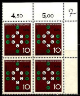 RFA Poste N** Yv: 310/312 Sciences & Techniques Bloc De 4 CdF - Unused Stamps