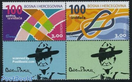 Bosnia Herzegovina - Croatic Adm. 2007 Europa, Scouting 2v+tabs [+], Mint NH, History - Sport - Europa (cept) - Scouting - Bosnia Herzegovina
