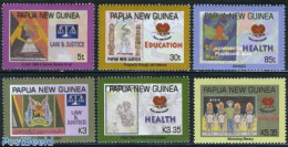 Papua New Guinea 2007 Health, Education & Justice 6v, Mint NH, Health - Science - Various - Health - Education - Justice - Papoea-Nieuw-Guinea