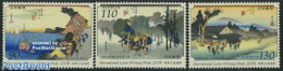 Japan 2008 Letter Writing Week 3v, Mint NH, Transport - Ships And Boats - Art - Paintings - Unused Stamps