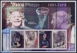 Sierra Leone 2003 Picasso 4v M/s, Portrait De Face, Mint NH, Art - Modern Art (1850-present) - Pablo Picasso - Paintings - Other & Unclassified