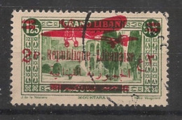 GRAND LIBAN - 1928-30 - Poste Aérienne PA N°YT. 32 - Avion 2pi Sur 1pi25 Vert - Oblitéré / Used - Usati