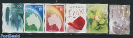 Australia 2013 Wishing Stamps 6v (1v+[::::]), Mint NH, Nature - Various - Flowers & Plants - Greetings & Wishing Stamp.. - Unused Stamps
