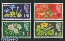 Great Britain 1964 Botanic Congress 4v, Phosphor, Mint NH, Nature - Flowers & Plants - Nuevos