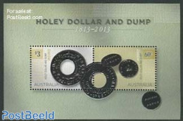 Australia 2013 Holey Dollar And Dump S/s, Mint NH, Various - Money On Stamps - Ongebruikt