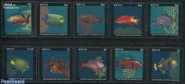 Nevis 2013 Definitives, Fish 10v, Mint NH, Nature - Fish - Vissen