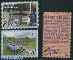 Nevis 2013 30 Years Independence 3v, Mint NH, Performance Art - Various - Music - Police - Music